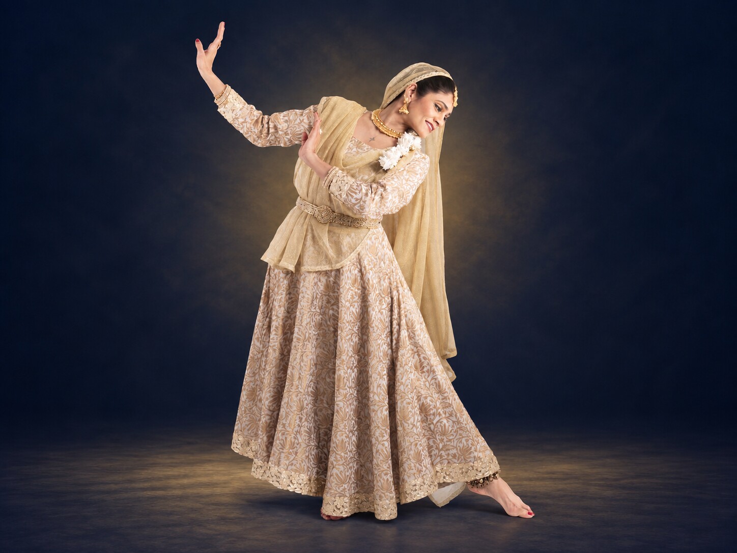 Preya Patel performing Kathak